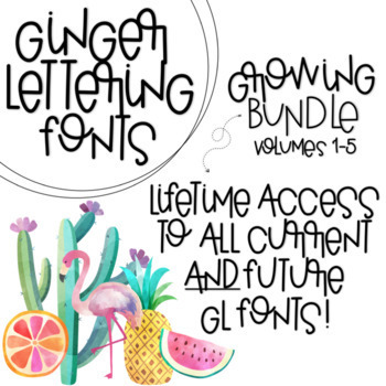 Preview of GL Fonts: The GROWING Bundle!