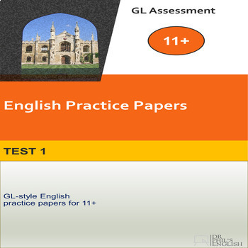 Preview of GL Style 11+ English Practice Paper 1
