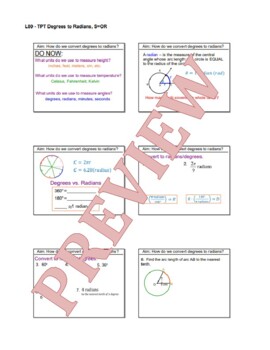 Preview of GL80 - Convert Degree to Radian, S=OR SMARTBOARD