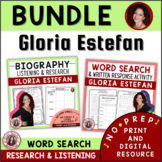 GLORIA ESTEFAN Listening Worksheets and Biography Research