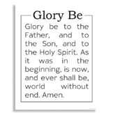 GLORY BE Catholic Rosary Prayer | Bulletin Board Poster | 
