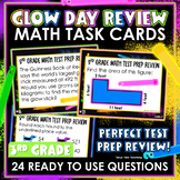 GLOW DAY 3rd Grade Math Task Cards | Math Spiral Review | 
