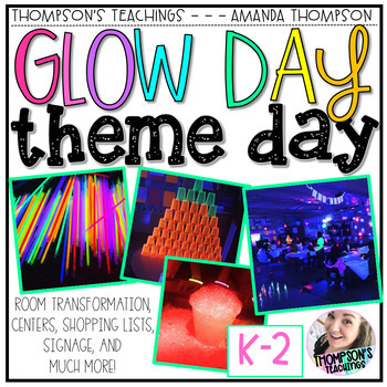 Preview of GLOW DAY Room Transformation - Glow In The Dark Party Activities - Theme Day