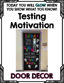 Preview of GLOW: Testing Motivation Door Decor