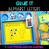 GLUE IT manipulatives Alphabet Letters - Literacy Centers,