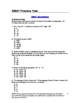 GMAT Valid Mock Exam