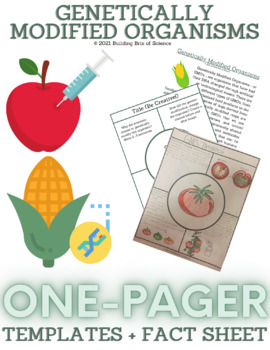 Preview of GMOs Guided Science One-Pager Worksheet
