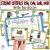 Silent Letters - WR GN KN MB - Phonics Centers - Write the Room