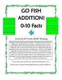 GO FISH Addition - Facts - 0 to 10 - Aligns with Math Common Core