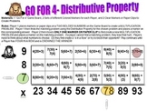 GO FOR 4- A FUN & EXCITING DISTRIBUTIVE PROPERTY GAME
