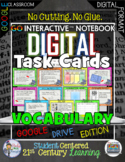 Vocabulary Digital Task Cards Paperless Google Drive Resource