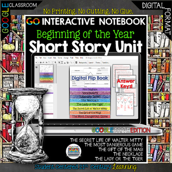 Preview of Short Story Unit Go Interactive Digital Google Edition Literature Guide