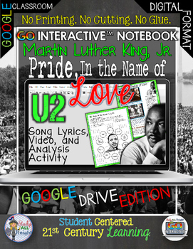 Preview of Martin Luther King, Jr., U2's Pride, in the Name of Love Digital Notebook