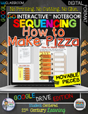 Sequencing How to Make Pizza Digital Notebook Paperless Go