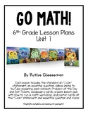 GO MATH! 6th Grade Lesson Plans for Unit 1