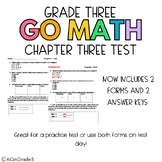 GO MATH Grade 3 Chapter 3 Test