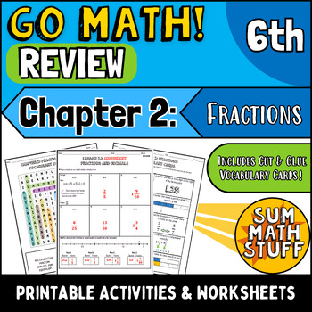 Preview of GO MATH Grade 6 Chapter 2 Printable Handouts & Activities