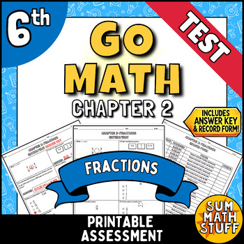 Preview of GO MATH Grade 6 Chapter 2 Review/Test