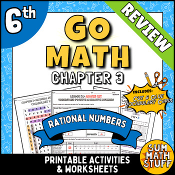 Preview of GO MATH Grade 6 Chapter 3 Printable Handouts & Activities