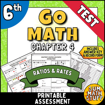 Preview of GO MATH Grade 6 Chapter 4 Test