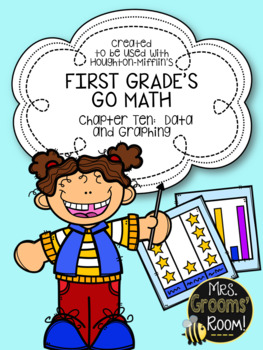 Preview of GO MATH'S CHAPTER TEN:  DATA AND GRAPHING ASSESSMENT FOR FIRST GRADE