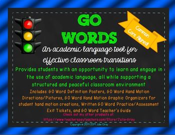 Preview of GO Words-An Effective Academic Language Tool for Effective Classroom Transitions