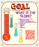 GOAL NO PREP - Find the slope from graphs & Quiz (QR Codes)