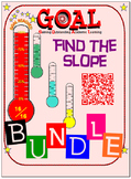 GOAL NO PREP - BUNDLE Find the slope (4 activities + 4 Quizzes)