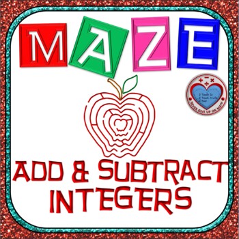Preview of Maze - Adding AND Subtracting Integers