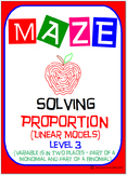 Maze - Solving Proportions Level 3