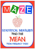 Maze - Find the Mean from Frequency Table