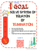 GOAL NO PREP - Solve System of equation by Elimination Lev