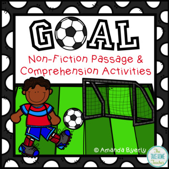 Preview of GOAL! Soccer non-fiction reading comprehension