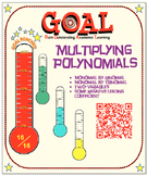 GOAL NO PREP - Multiplying Polynomials (Mono by Bi & Tri) 