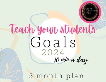Preview of GOAL SETTING WITH YOUR STUDENTS| 5 month mapped out plan