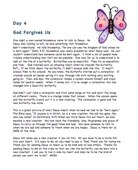 Preview of GOD LOVES US 4 insect themed Sunday School Lessons with Coloring Pages & Crafts
