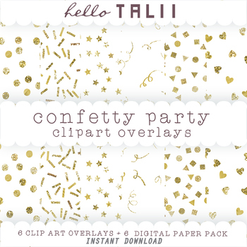 Gold Sparkles Brush Strokes Glitter Confetti Overlay Clipart with  Transparent Background - Essem Creatives