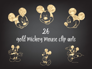 Download Gold Mickey Mouse Baby Clipart Mickey Head Clip Art Transparent Background