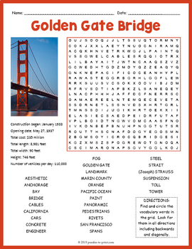 The Golden Gate Bridge, Activities