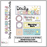 GOLDEN PASTELS DAILY SCHEDULE BULLETIN CARDS