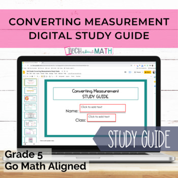 Preview of GOMath Aligned Gr.5 Ch. 10 Guide Converting Measurement