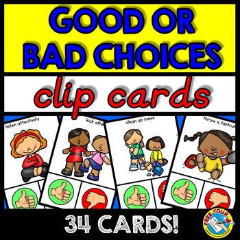 Preview of GOOD CHOICES BAD CHOICES SORT BACK TO SCHOOL ACTIVITY KINDERGARTEN PRESCHOOL 1ST