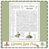 GOOD FRIDAY Word Search Puzzle Handout Fun Activity