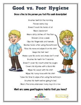 good hygiene worksheets for kids teaching resources tpt