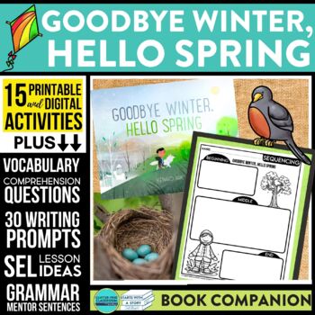 Preview of GOODBYE WINTER HELLO SPRING activities READING COMPREHENSION - Book Companion