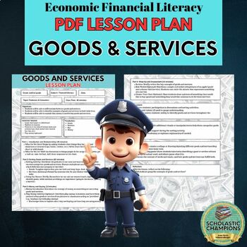 Preview of GOODS & SERVICES-Economic Finanancial Literacy Lesson Plan 1st/2nd Grade