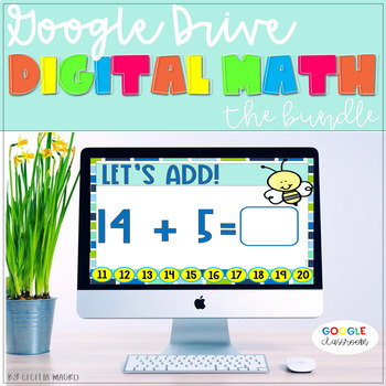 Preview of GOOGLE CLASSROOM DIGITAL MATH CENTERS  THE BUNDLE Distance Learning