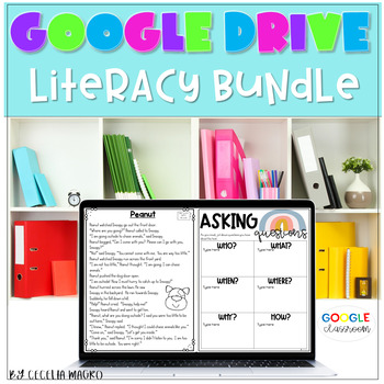 Preview of GOOGLE CLASSROOM LITERACY BUNDLE Reading and Phonics