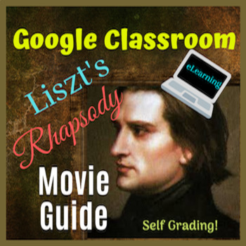 Preview of GOOGLE CLASSROOM:  Liszt's Rhapsody (1996) Movie Guide DISTANT LEARNING