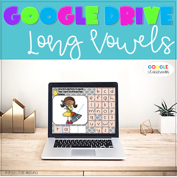 Preview of GOOGLE CLASSROOM Phonics Activities for CVCe Words Long Vowel Word Work 